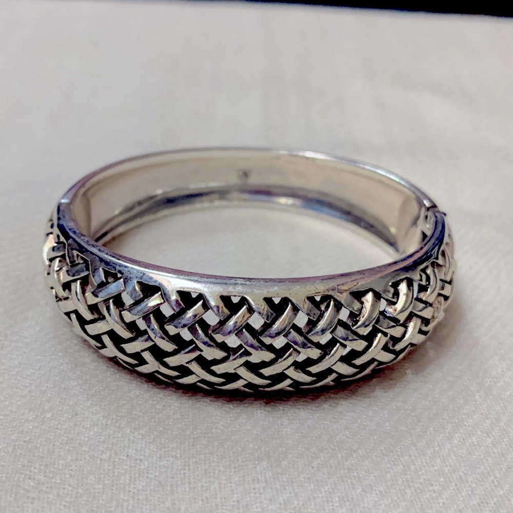 Brighton bracelet hinged silver tone